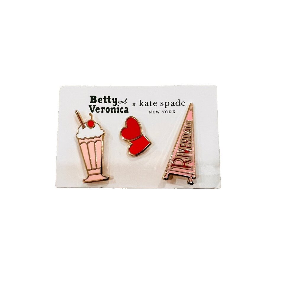 Kate Spade x Betty & Veronica Enamel 3 Pin Set